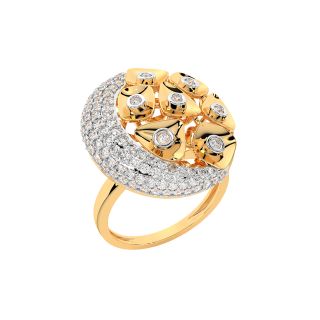 Ovary Design Diamond Ring